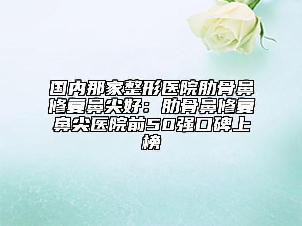 国内那家整形医院肋骨鼻修复鼻尖好：肋骨鼻修复鼻尖医院前50强口碑上榜
