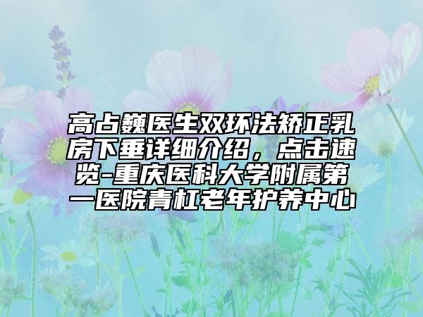 高占巍医生双环法矫正乳房下垂详细介绍，点击速览-重庆医科大学附属第一医院青杠老年护养中心