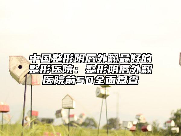 中国整形阴唇外翻最好的整形医院：整形阴唇外翻医院前50全面盘查