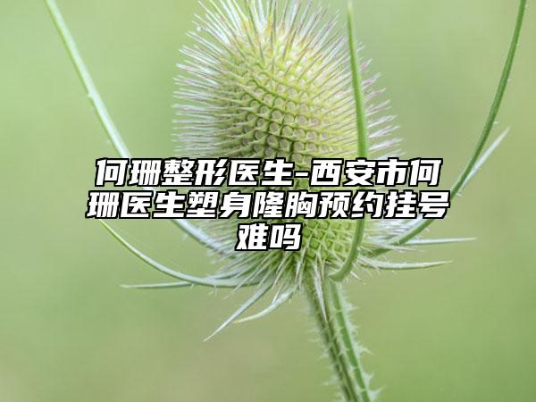 何珊整形医生-西安市何珊医生塑身隆胸预约挂号难吗